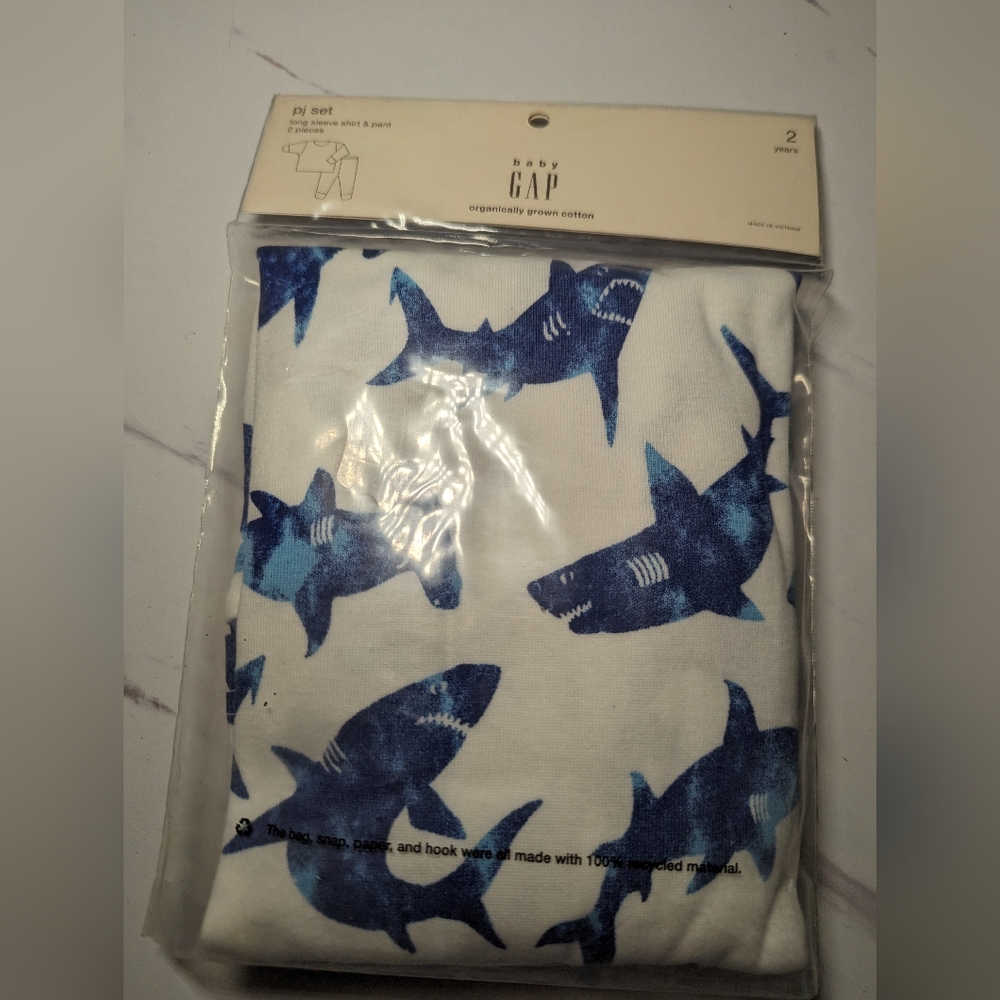 Baby Gap Sharks PJ Set Various Sizes